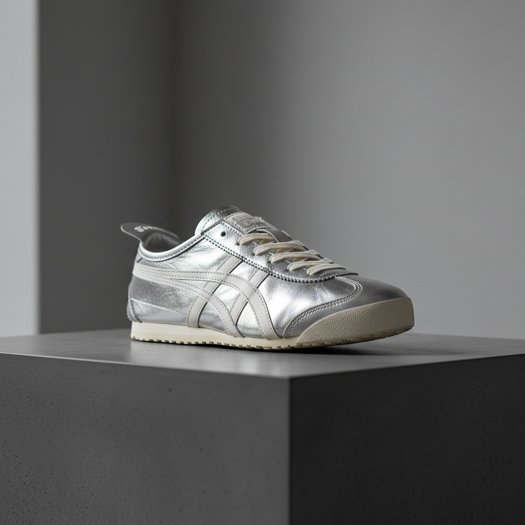 Onitsuka Tiger Mexico 66 Silver Off White