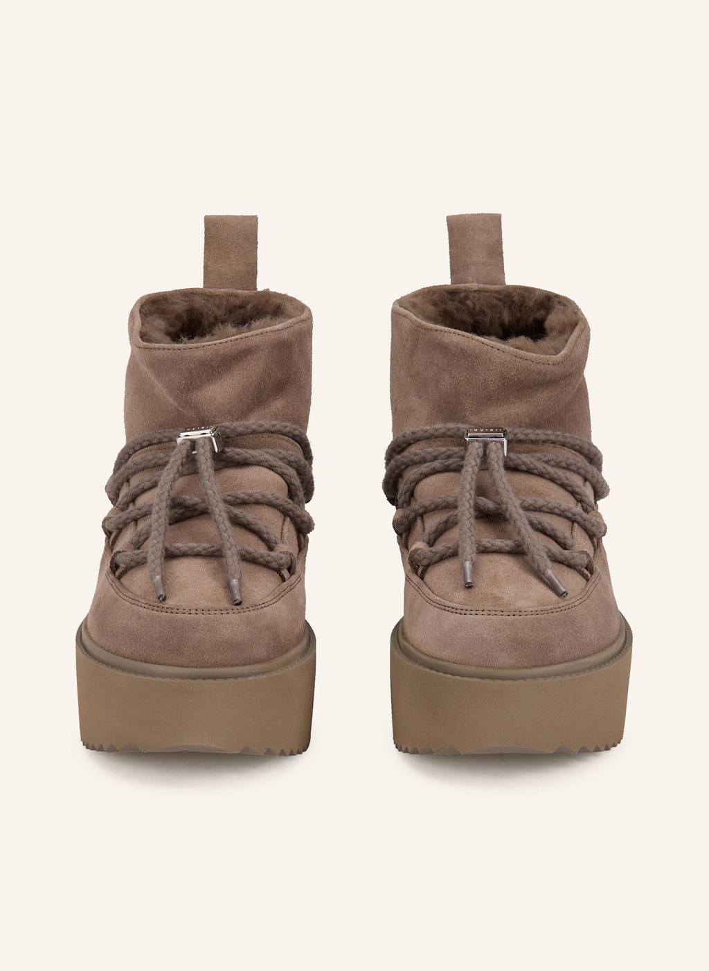 INUIKII Klassische niedrige Plattform Taupe