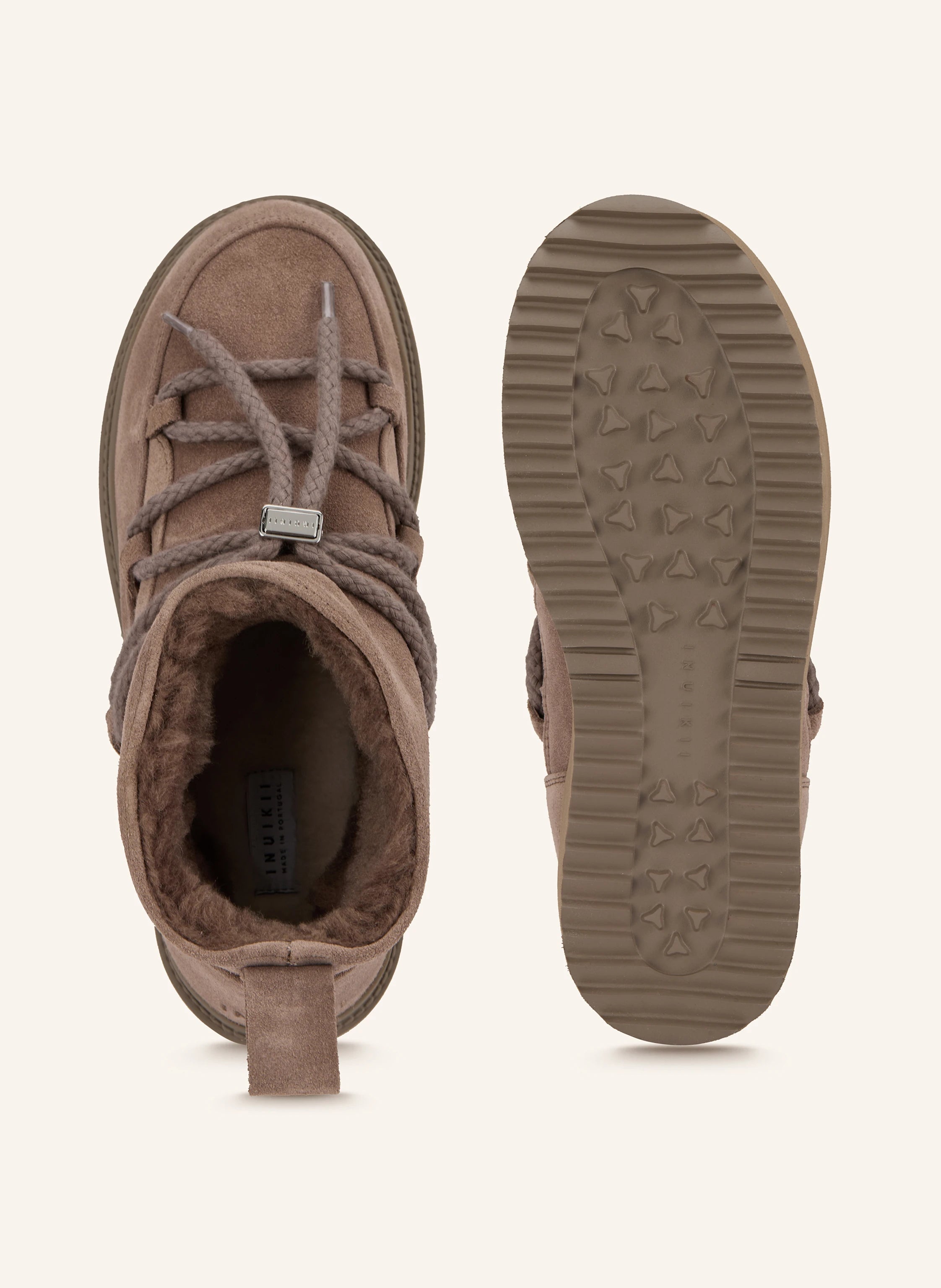 INUIKII Klassische niedrige Plattform Taupe