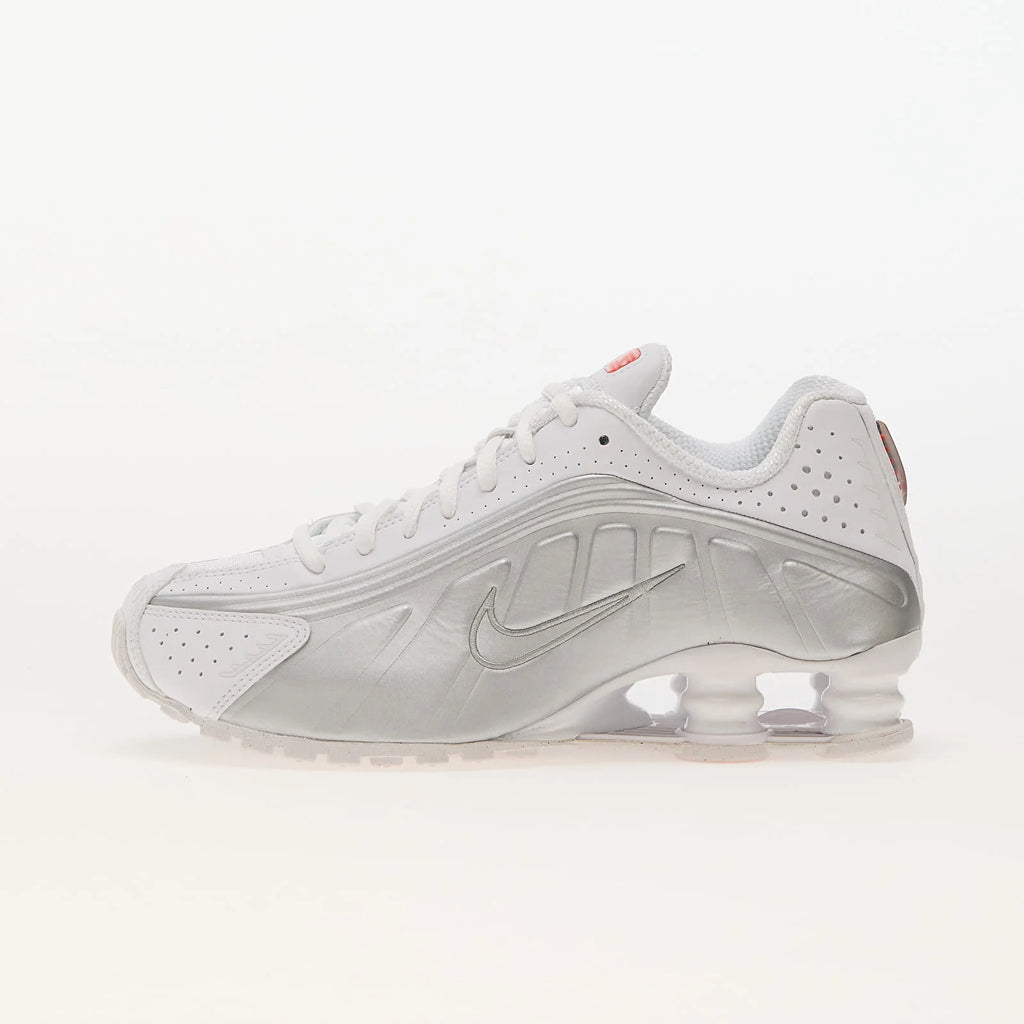 Nike Shox R4 White Metallic Silver