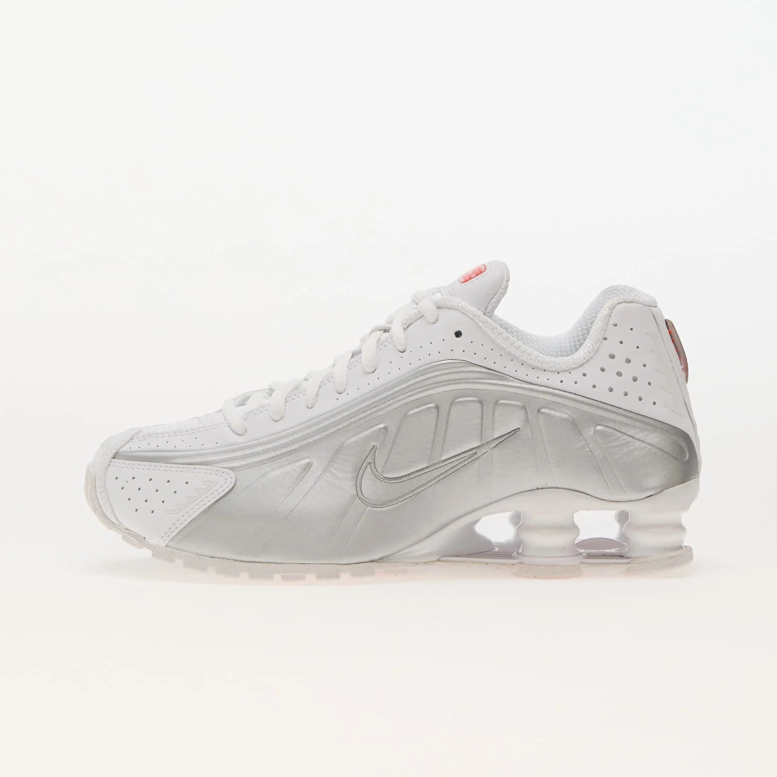 Nike Shox R4 White Metallic Silver