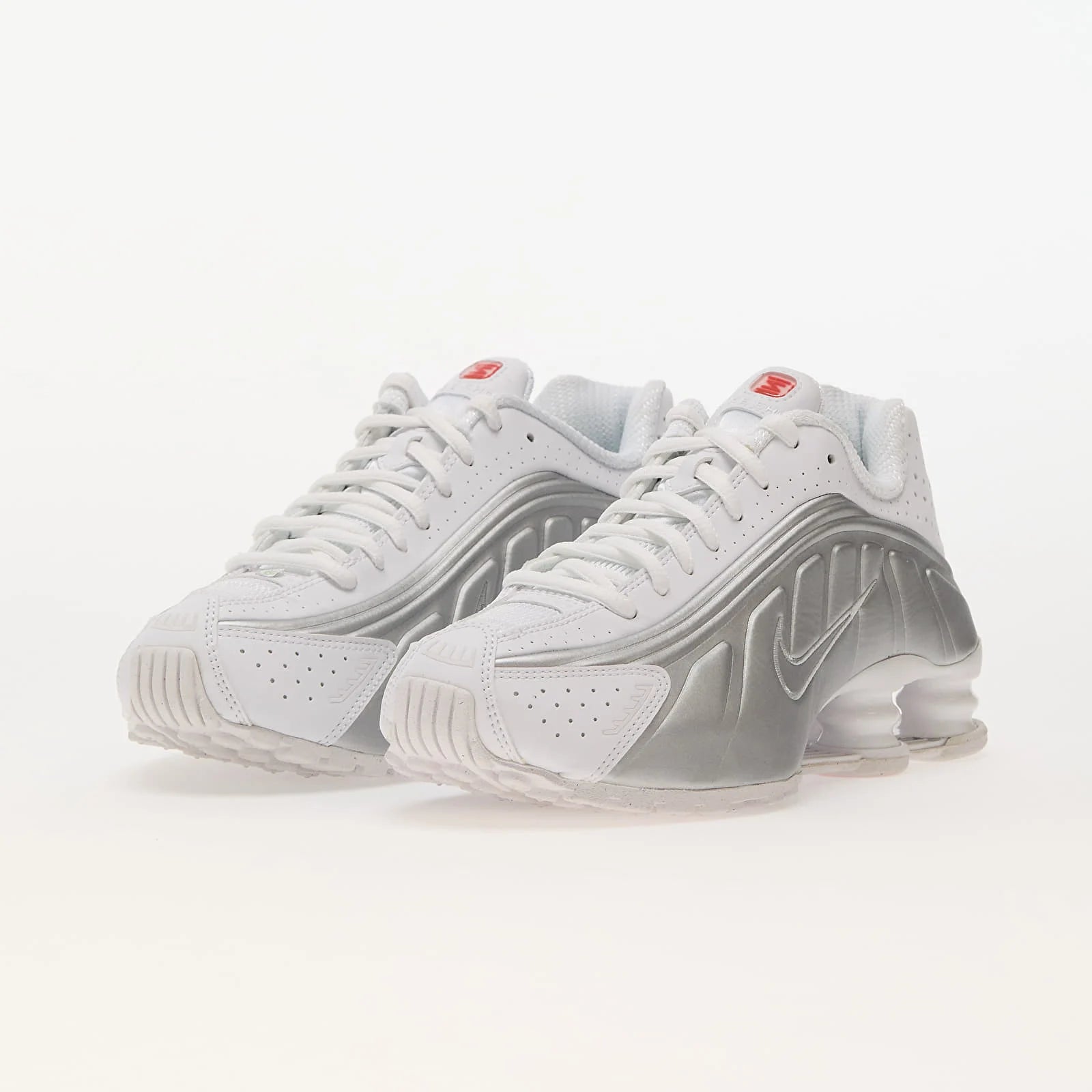 Nike Shox R4 White Metallic Silver
