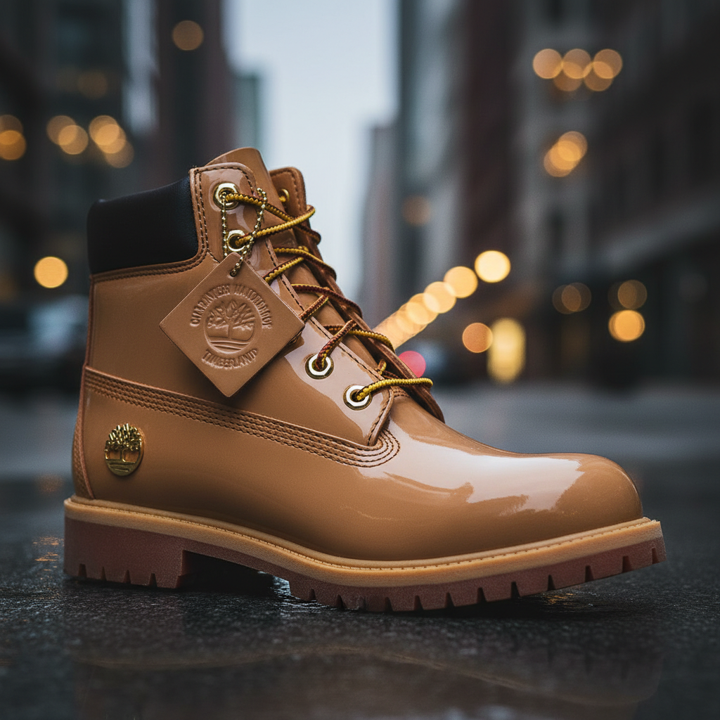 Timberland 6 Inch Premium wasserdichte Lackstiefel Finch Wheat