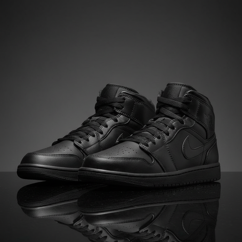 Air Jordan 1 Mid Triple Black