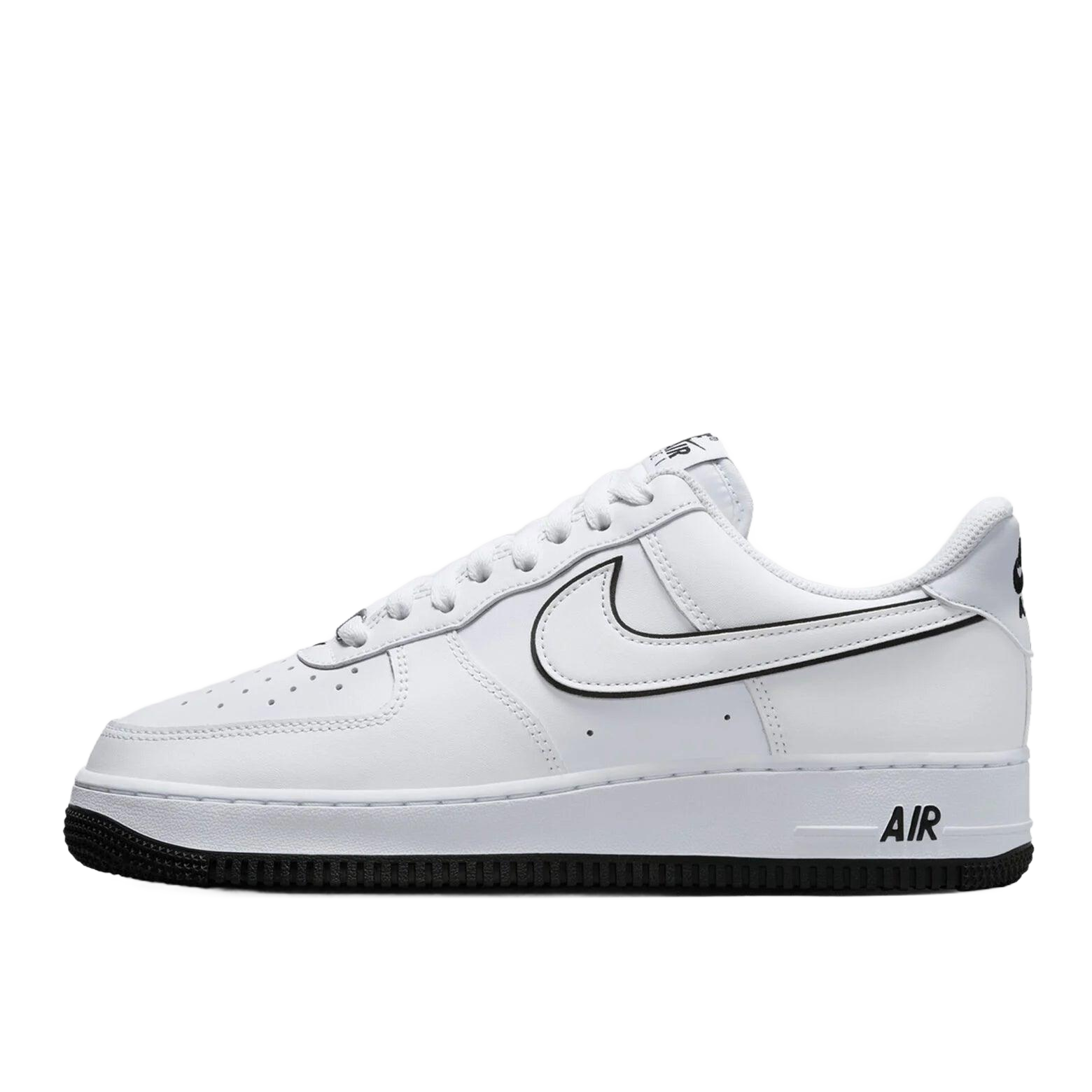 Nike Air Force 1 '07 White Black Outline Swoosh