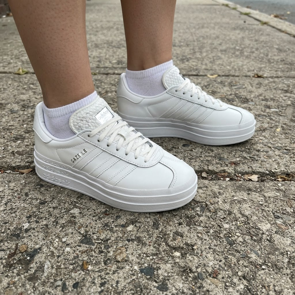 adidas Gazelle Bold Triple White