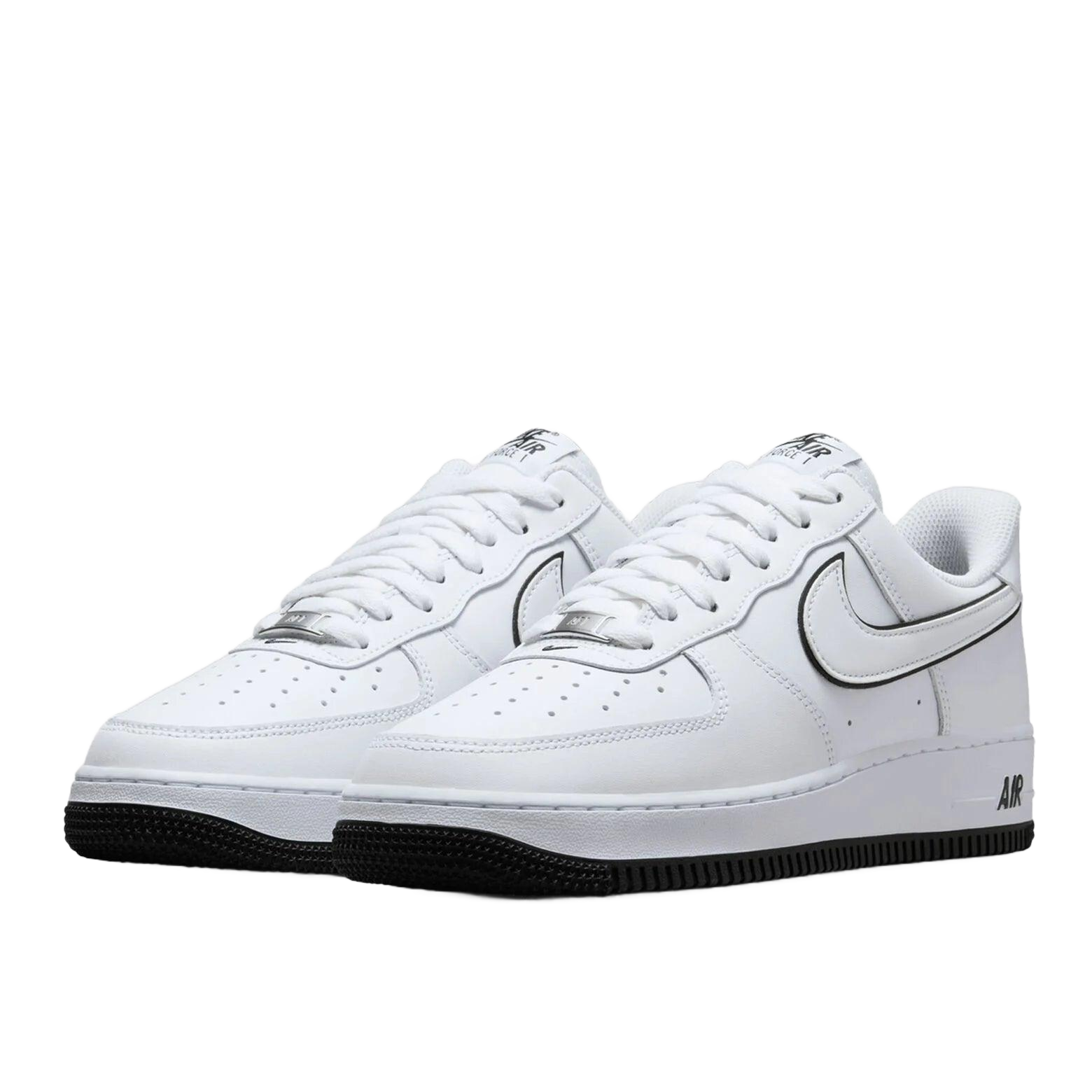 Nike Air Force 1 '07 White Black Outline Swoosh