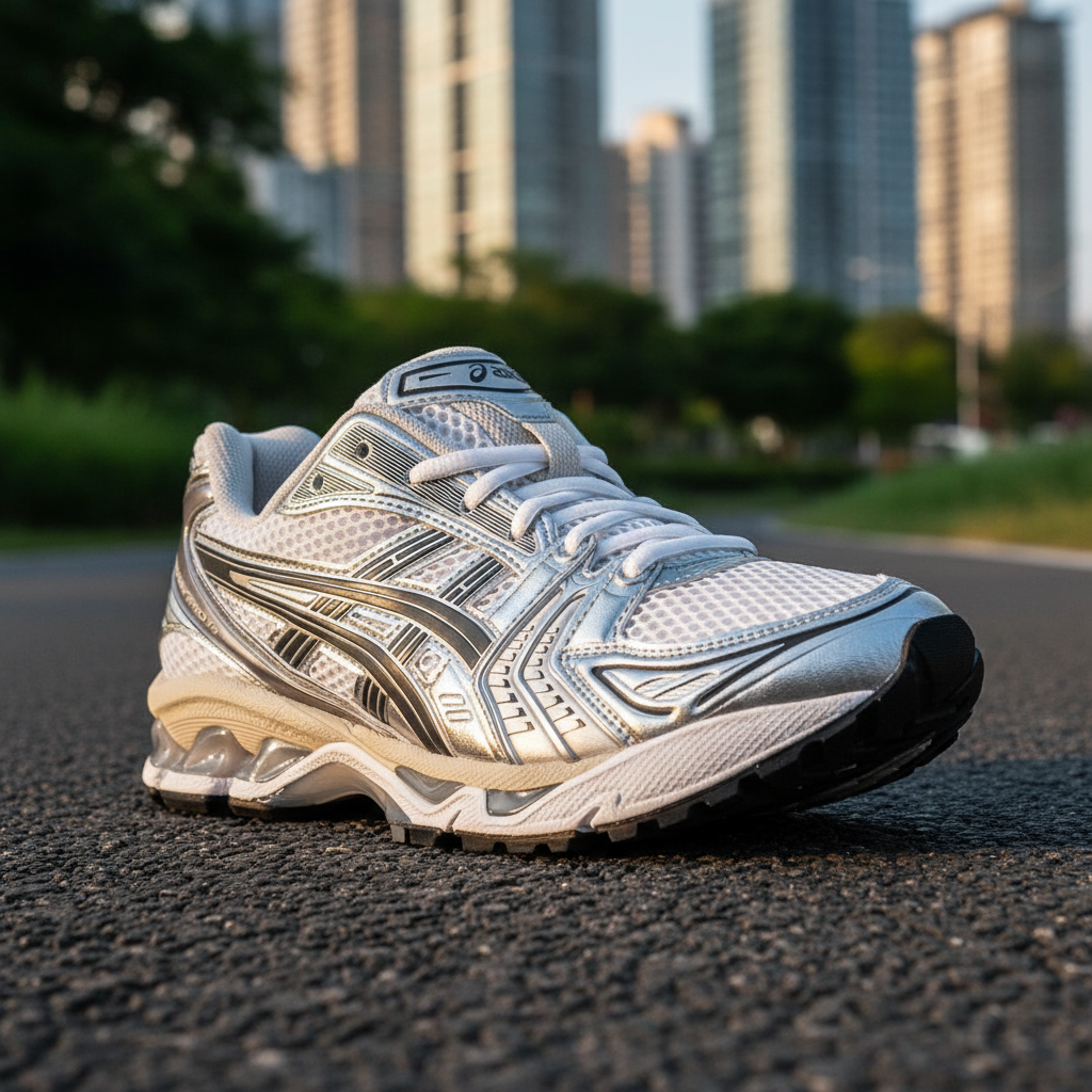 ASICS Gel-Kayano 14 Weiß Graphitgrau