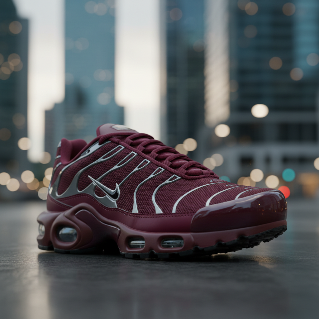 Nike Air Max Plus SE Night Maroon Metallic Silver