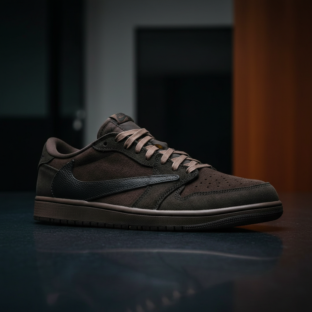 Jordan 1 Retro Low OG SP Travis Scott Velvet Brown