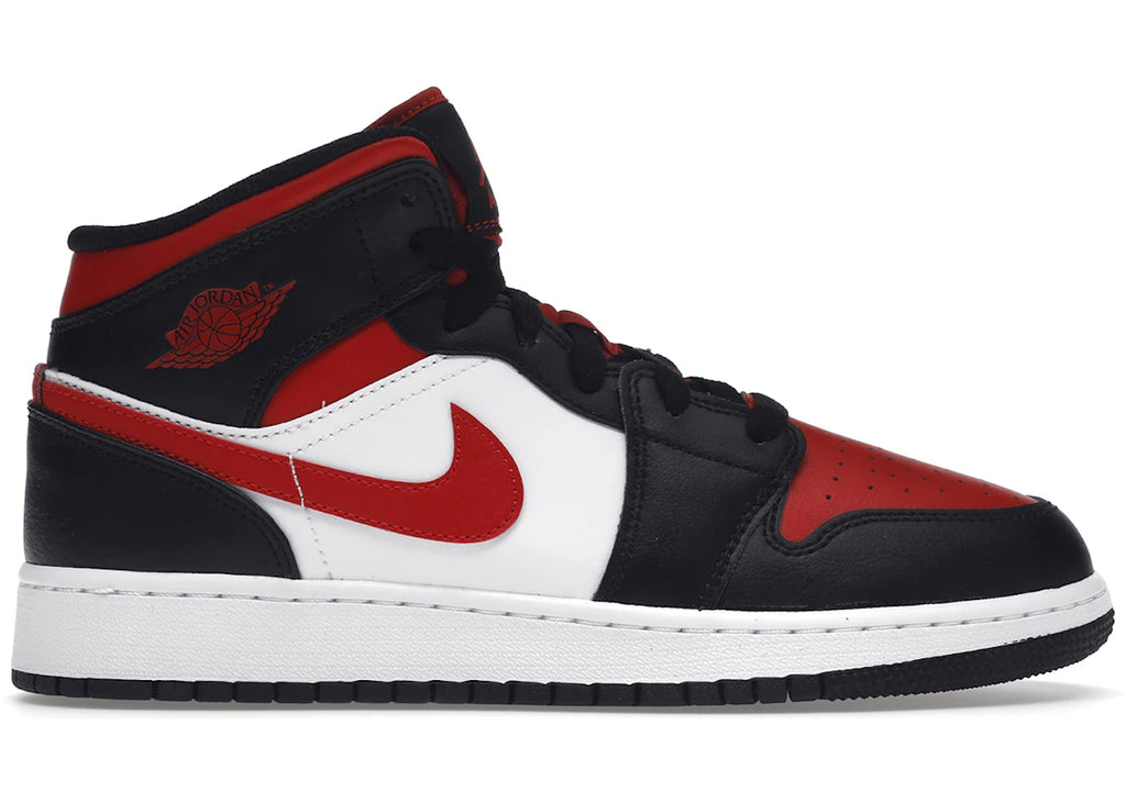 Air Jordan 1 Mid Black Fire Red