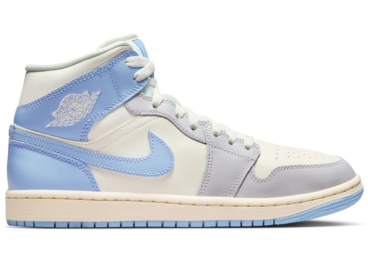 Jordan 1 Mid Psychic Blue Sail Coconut Milk