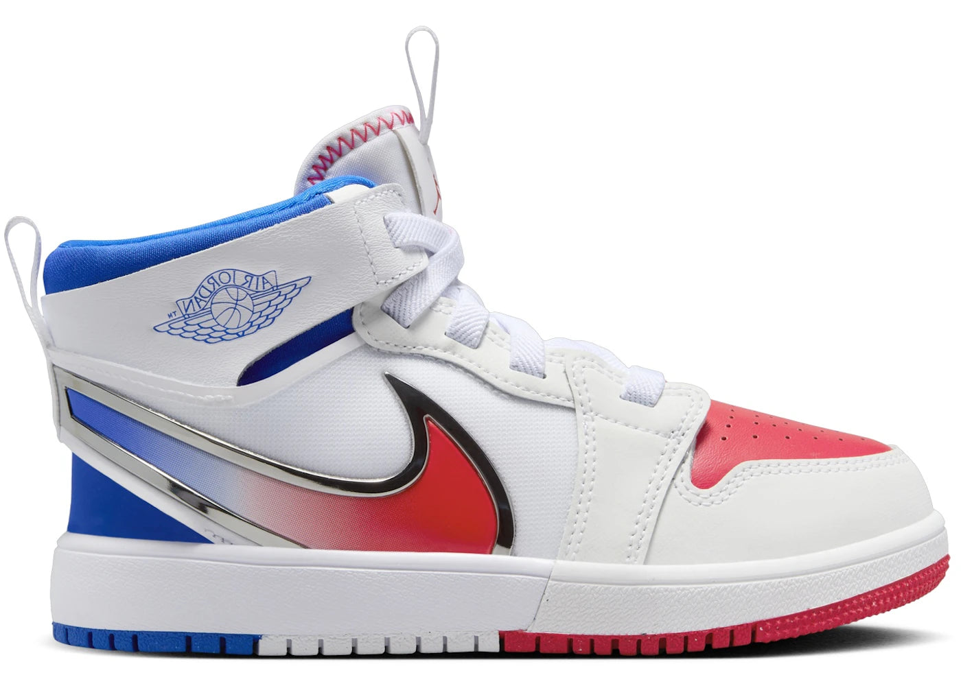 Jordan 1 Mid RM EasyOn White Racer Blue Siren Red