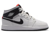 Jordan 1 Mid Summit Weiß Infrarot Schwarz