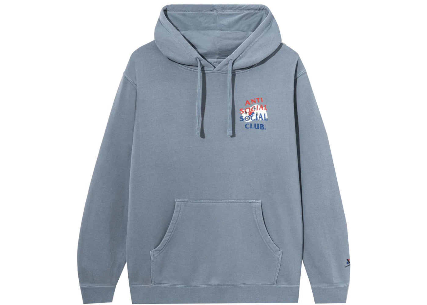 Anti Social Social Club x Case Study Flag Hoodie Blue