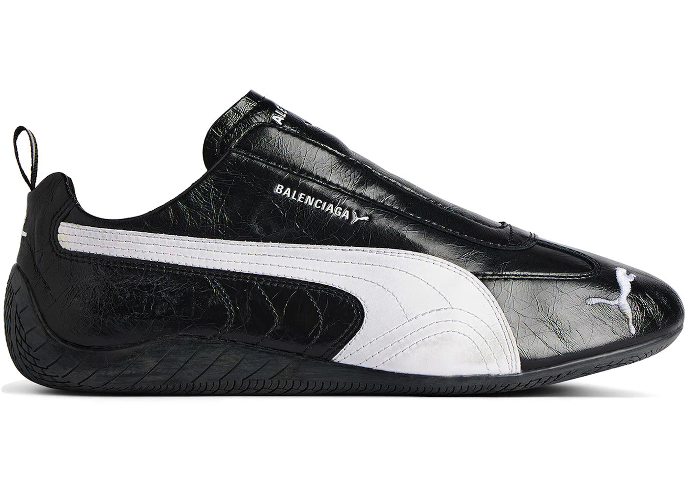 Balenciaga x Puma Speedcat Leder Schwarz Weiß