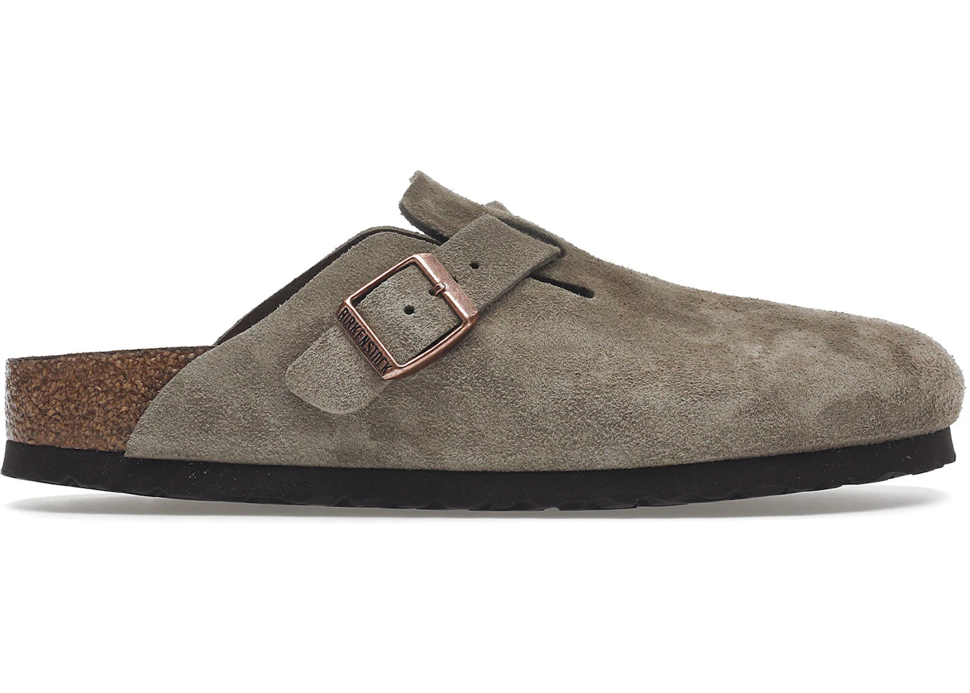 Birkenstock Boston Soft Footbed Suede Taupe