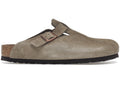Birkenstock Boston Soft Footbed Wildleder Taupe