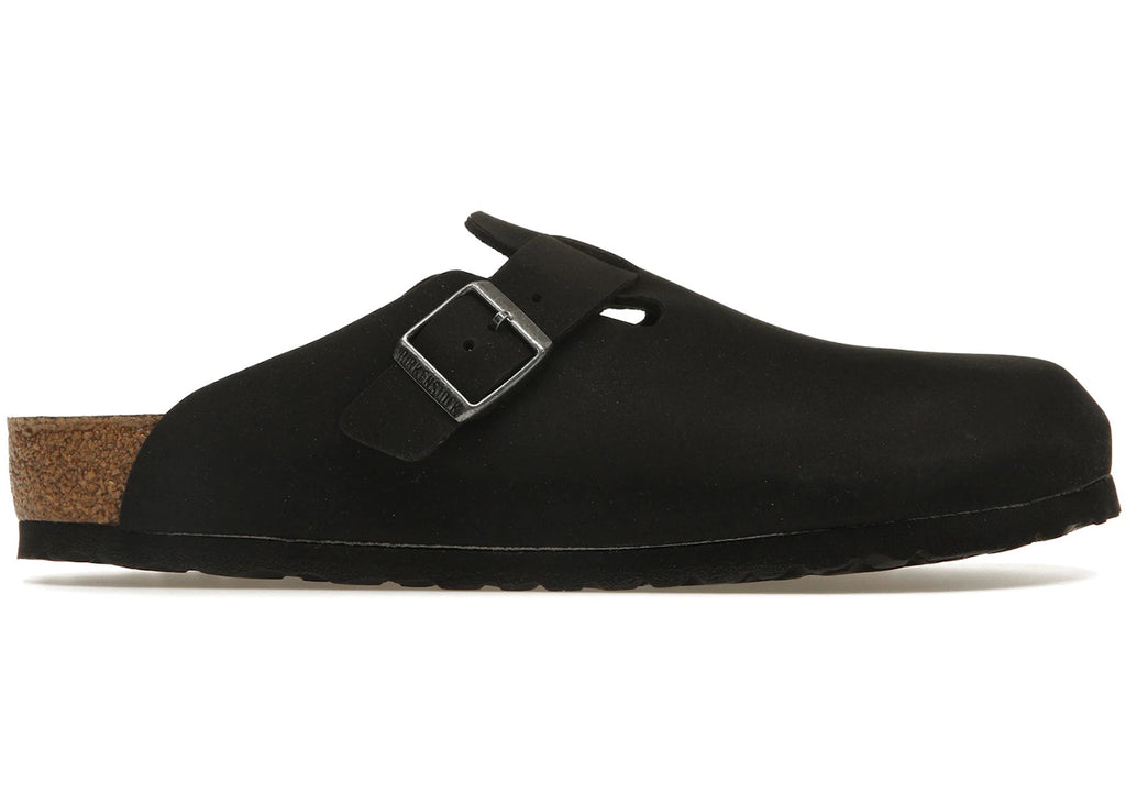 Birkenstock Boston Vegan Birkibuc Schwarz