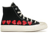 Converse Chuck Taylor All Star 70 Hi Comme des Garcons PLAY Multi-Heart Schwarz