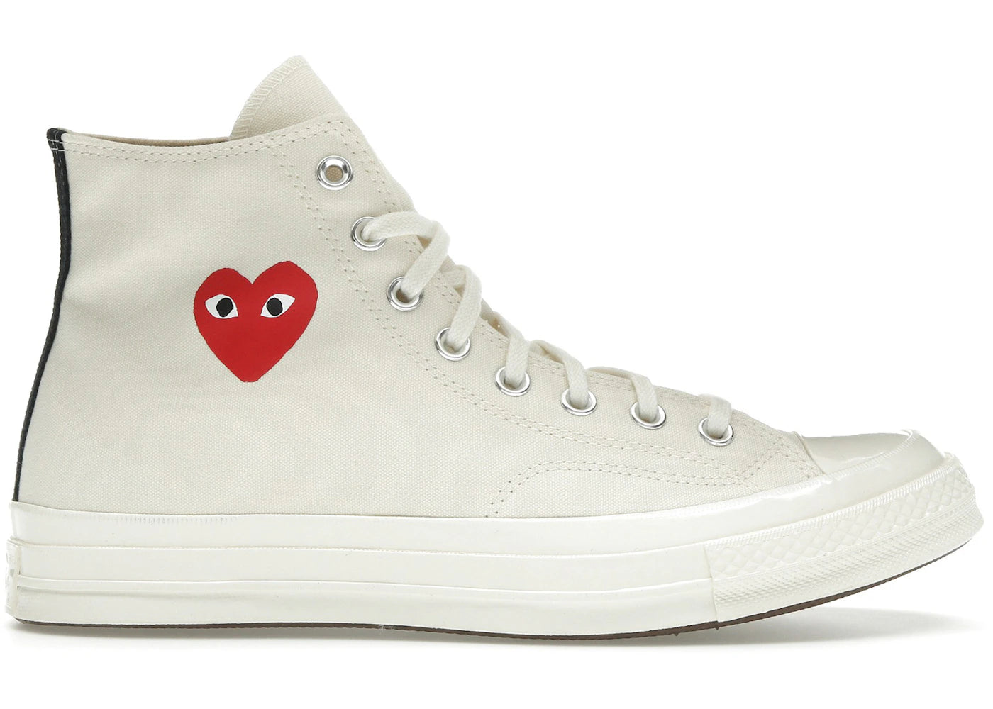 Converse Chuck Taylor All Star 70 Hi Comme des Garcons PLAY Single Heart Milk