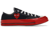 Converse Chuck Taylor All Star 70 Ox Comme des Garcons PLAY Schwarz Rote Zwischensohle