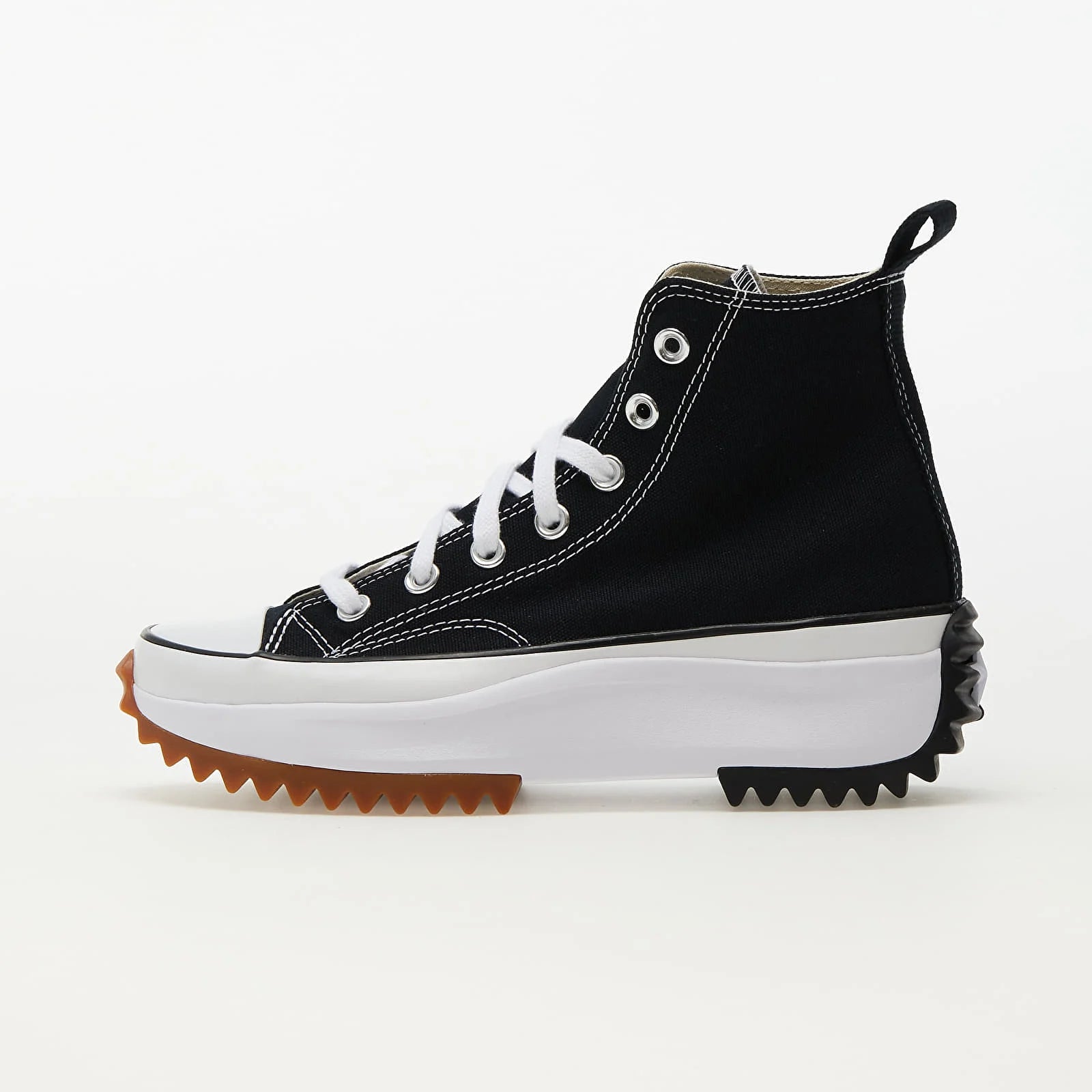Converse Run Star Hike Hi Schwarz Weiß Gummi