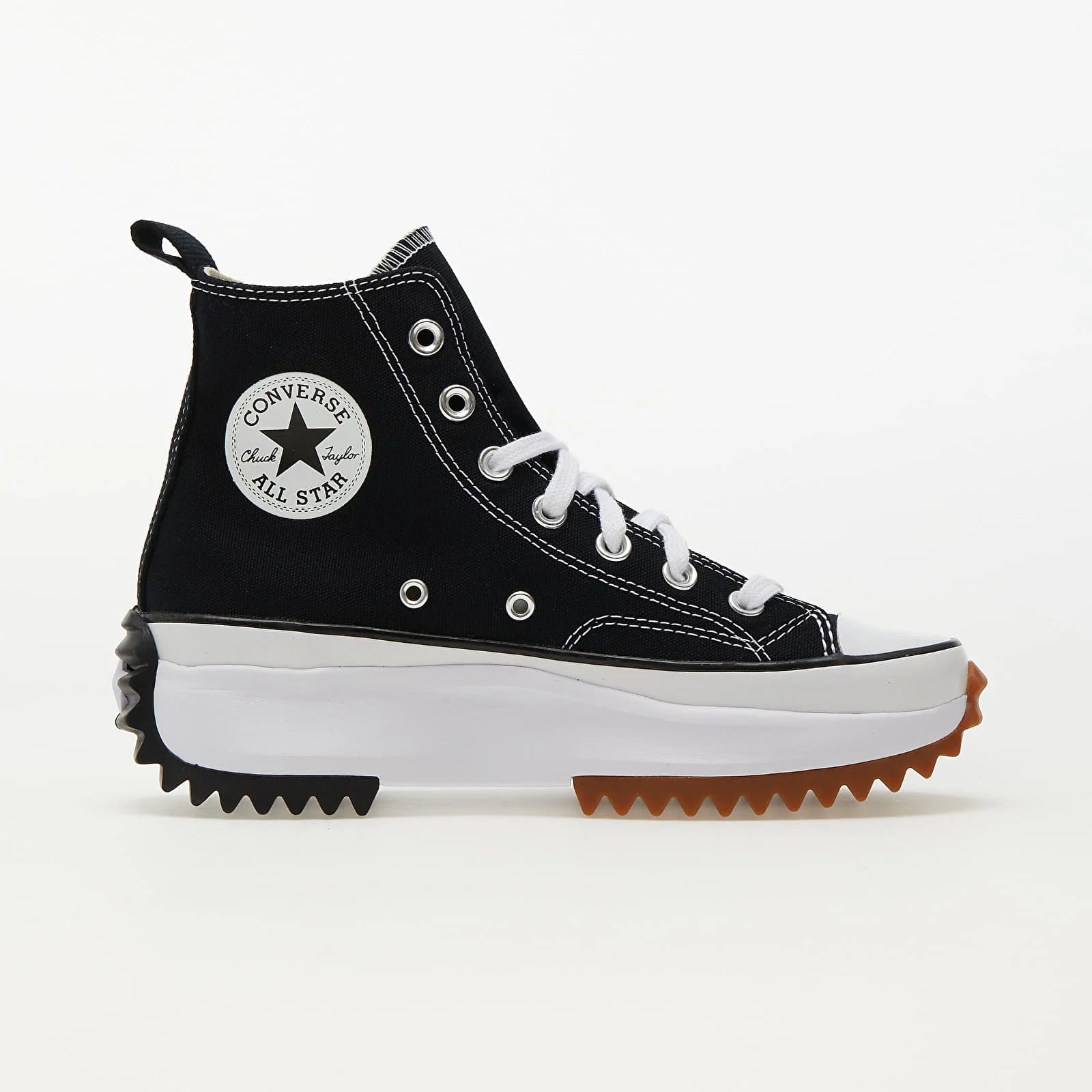 Converse Run Star Hike Hi Schwarz Weiß Gummi