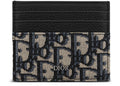 Dior Oblique Jacquard  Card Holder Beige Black