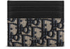 Dior Oblique Jacquard  Card Holder Beige Black