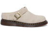 Dr. Martens Isham Faux Shearling Lined Suede Slingback Mules Taupe