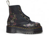 Dr. Martens Sinclair Decayed Roses Tumbled Nappa Leather Lace Up Boot Black