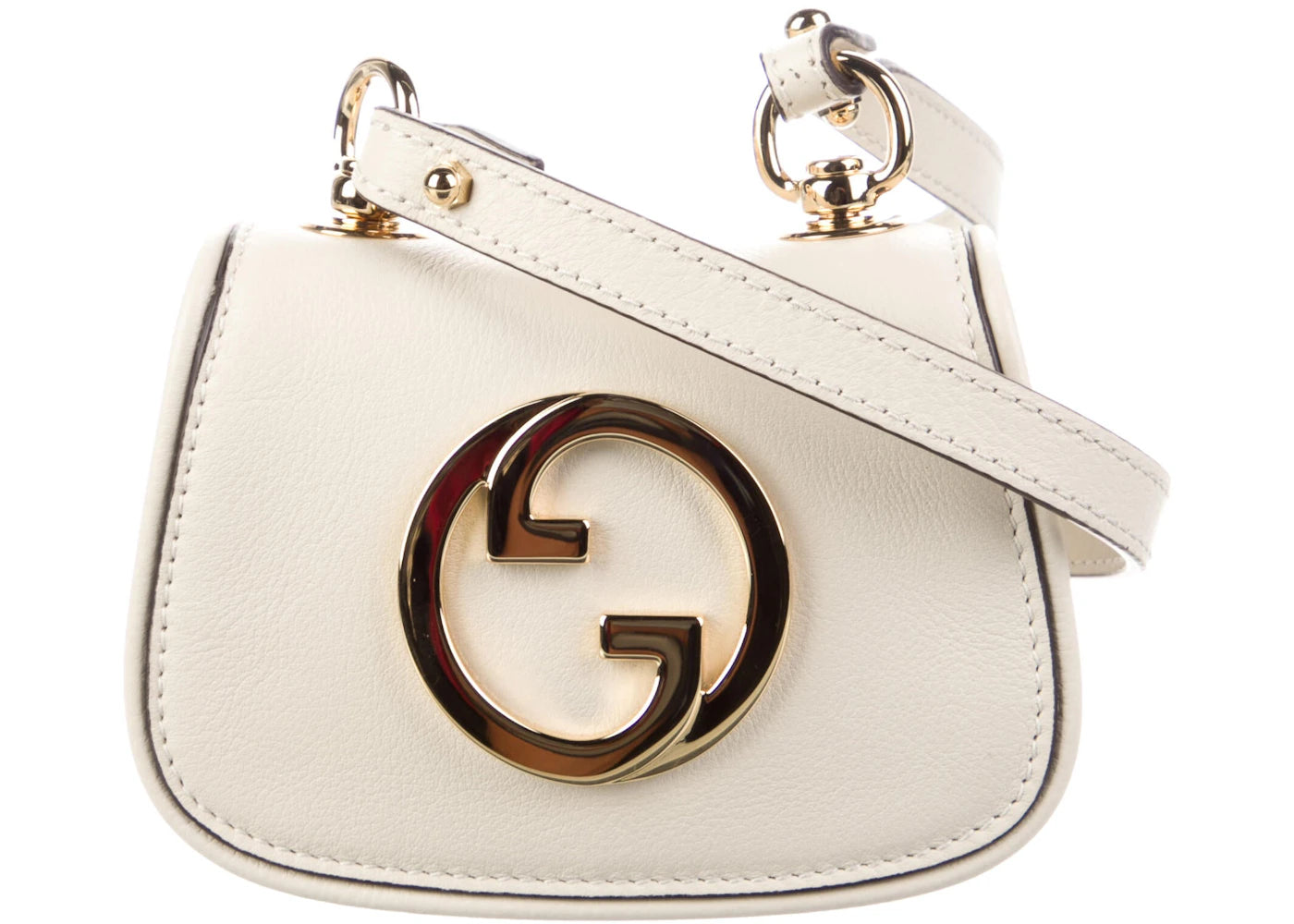 Gucci Blondie White Leather Strap Wallet White