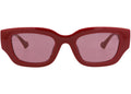 Gucci Cat Eye-Frame Injection Sunglasses Burgundy Crystal Red