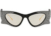 Gucci Cat Eye-Frame Recycled Acetate Sunglasses Black Gold Yellow