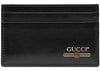 Gucci Leather Card Case with Gucci Logo  Black