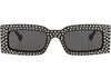 Gucci Square-Frame Recycled Acetate Sunglasses Black Black Grey