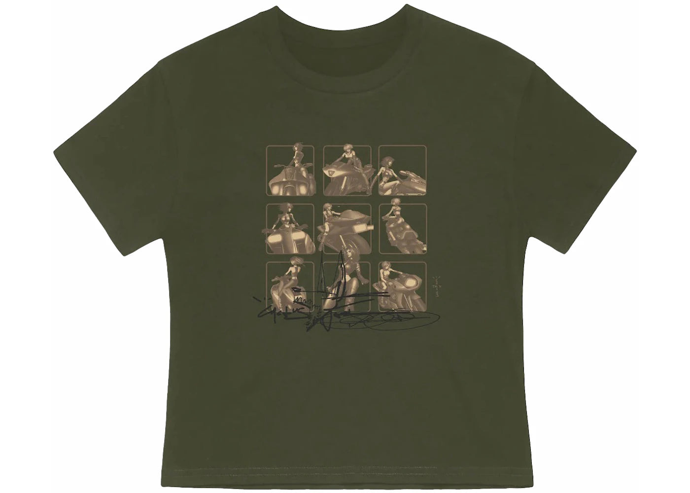 Jordan x Travis Scott Cactus Jack The Rider Babydoll Tee Grün