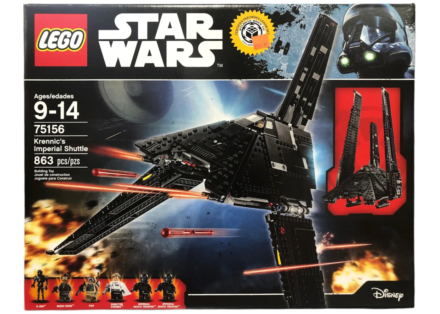 LEGO Star Wars Le Chasseur Impérial de Krennic - Set 75156