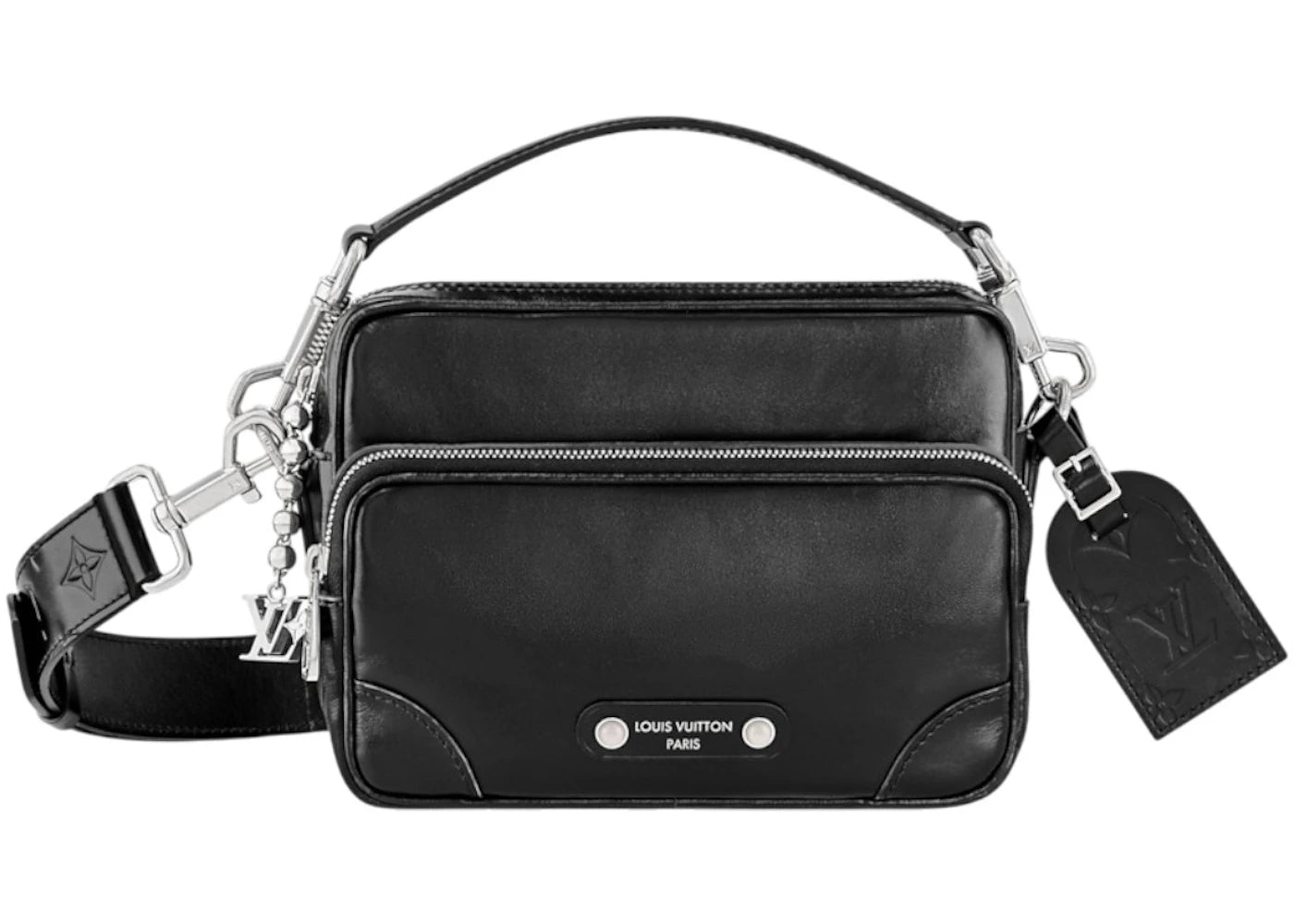 Louis Vuitton Nil City Bag Calfskin Crossbody Black