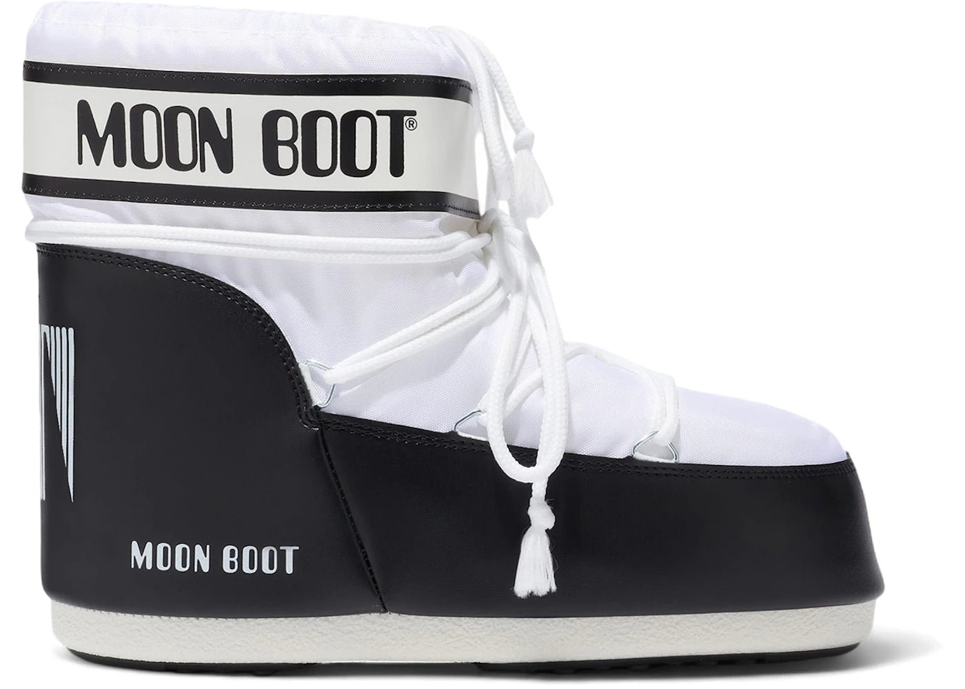 Moon Boot Icon Nylon Low Boot White Black
