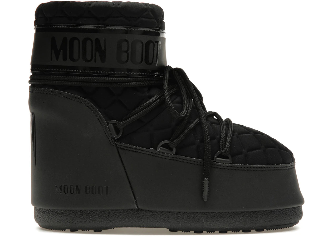 Moon Boot Icon Quilt Niedriger Stiefel Sigma Schwarz