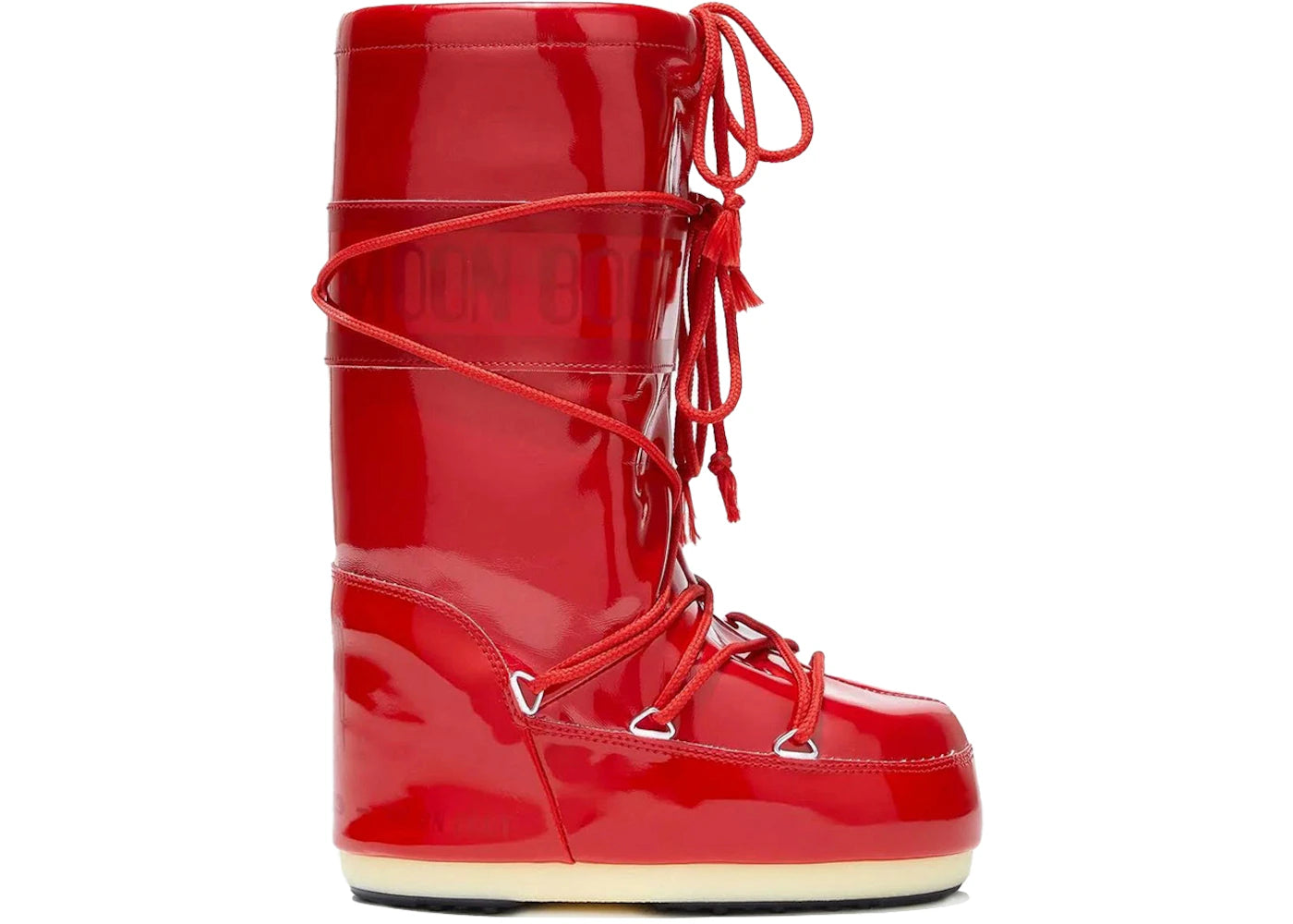 Moon Boot Icon Vinile Boot Metallic Red