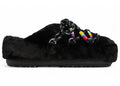 Moon Boot Mule Faux Fur Black Beads
