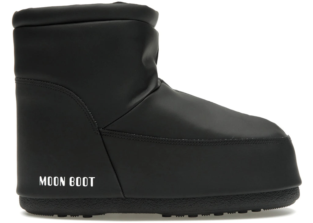 Moon Boot No Lace Rubber Boot Black