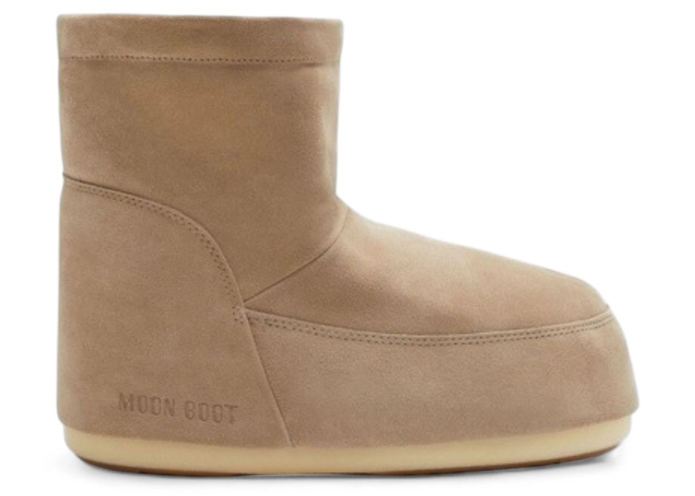 Moon Boot No Lace Suede Stiefel Cognac