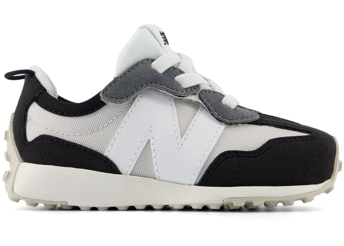 New Balance 327 Klettverschluss Grau Matter Weiß Schwarz