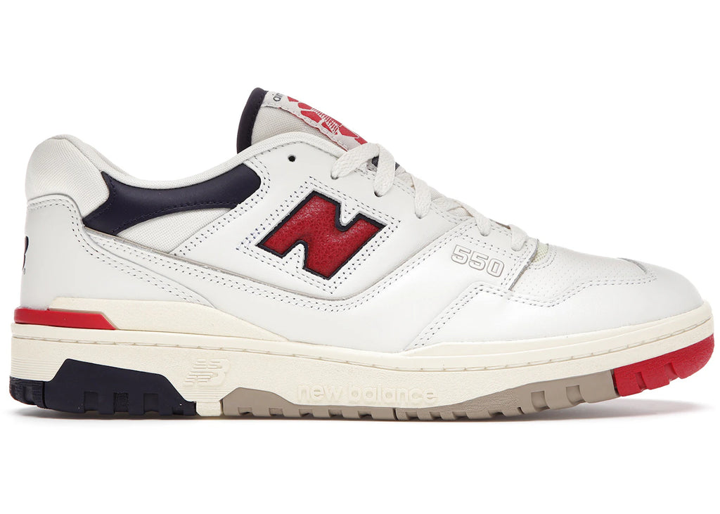 New Balance 550 Aime Leon Dore Weiß Marineblau Rot