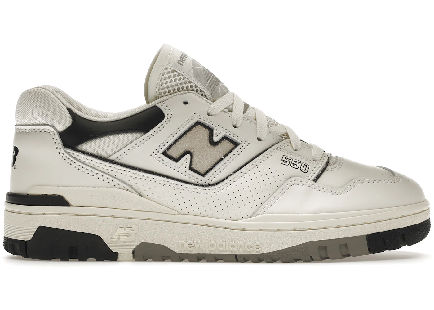 New Balance 550 Creme Schwarz