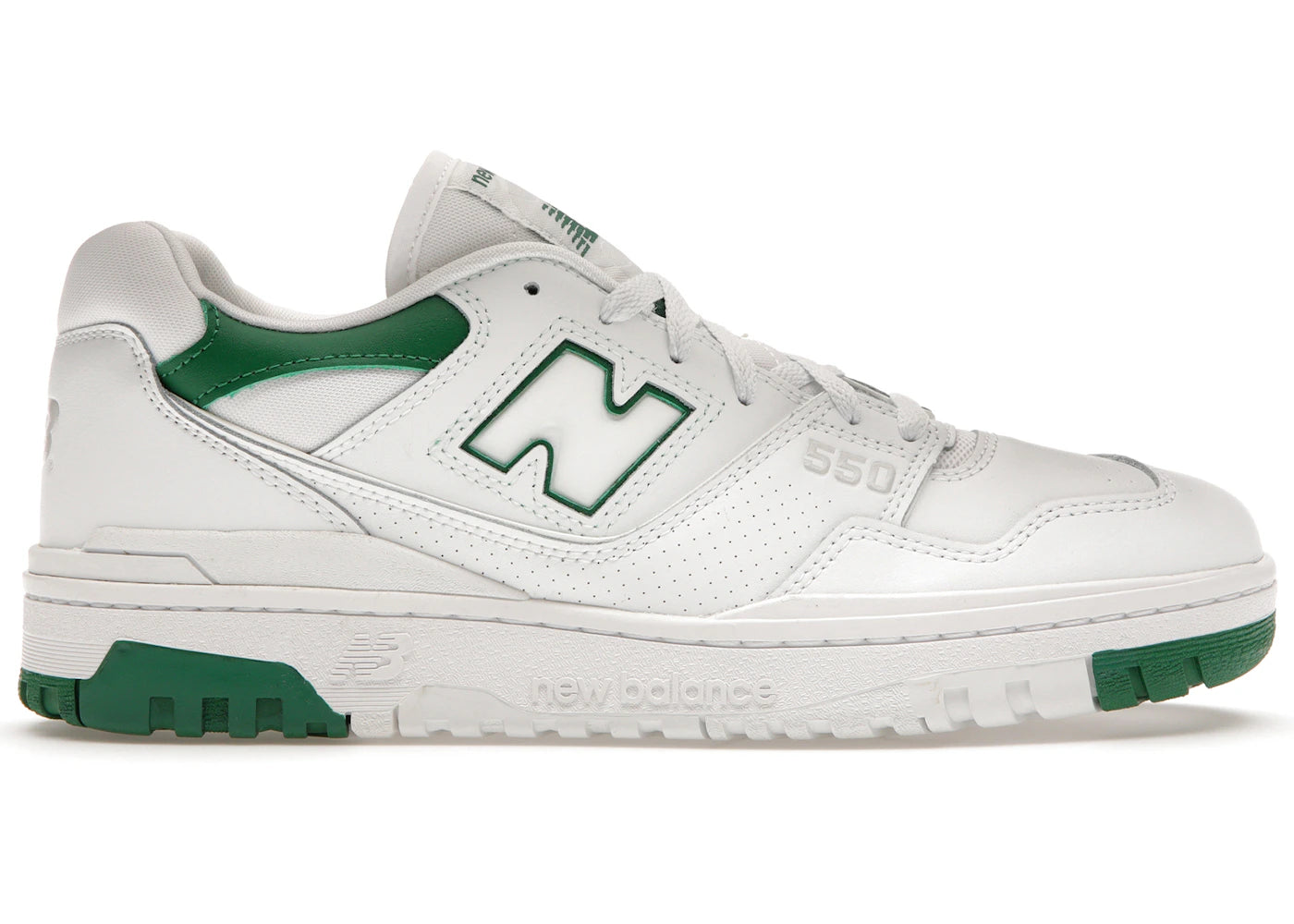 New Balance 550 Weiß Klassisch Grün
